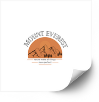Thumbnail for Mount Everest Nature Makes All Things Perfect Sunset Sticker | Boho Mountain Adventure Vinyl Decal