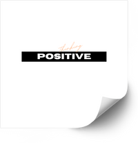 Thumbnail for Thinking Positive Bold Motivational Quote Sticker | Minimalist Inspirational Vinyl Decal