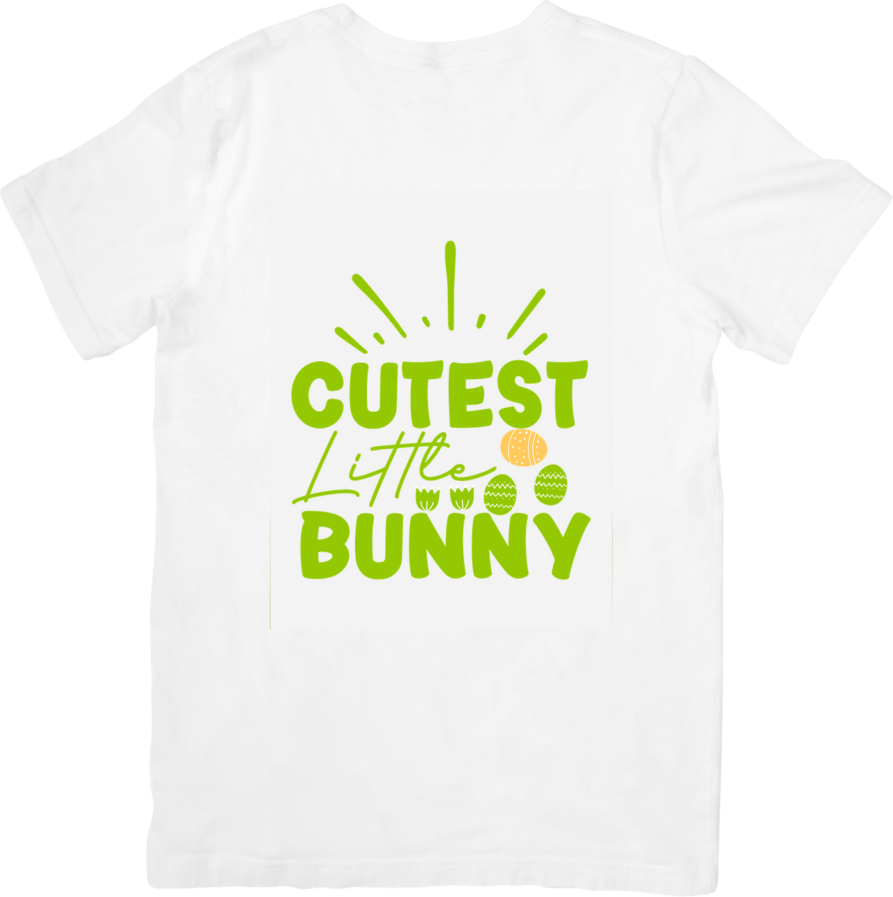Cutest Little Bunny Easter Eggs T-Shirt | Cute Spring Holiday Kids Graphic Tee | Easter Gift